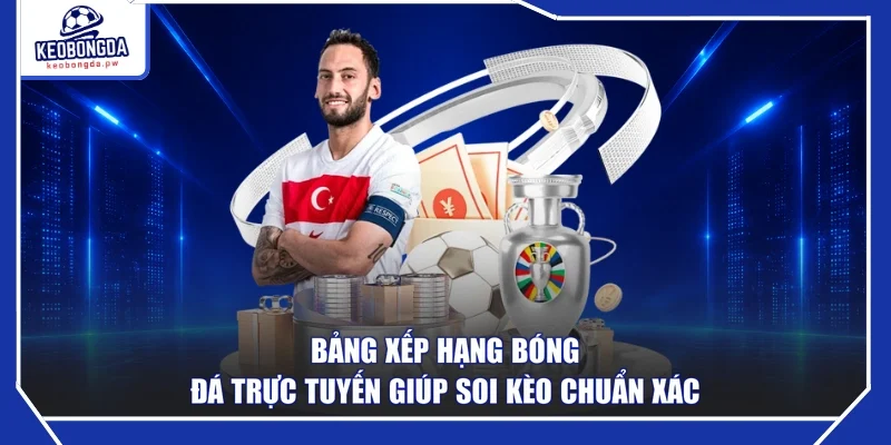 Bảng xếp hạng bóng đá trực tuyến giúp soi kèo chuẩn xác