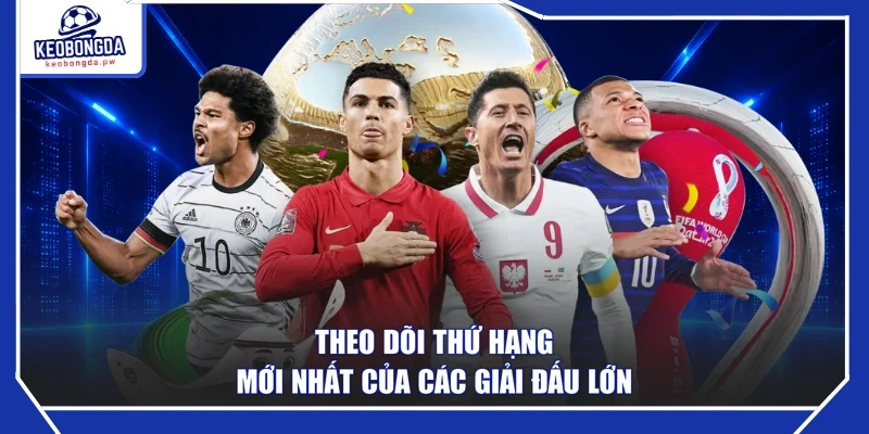 Theo dõi thứ hạng mới nhất của các giải đấu lớn